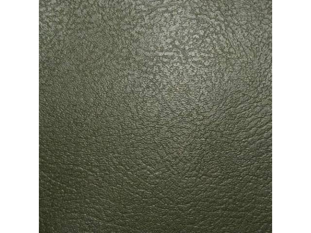UPHOLSTERY SET, Rear Seat, Dark Green (actual color, GM called Green), PUI, madrid grain vinyl w/ elk grain vinyl inserts