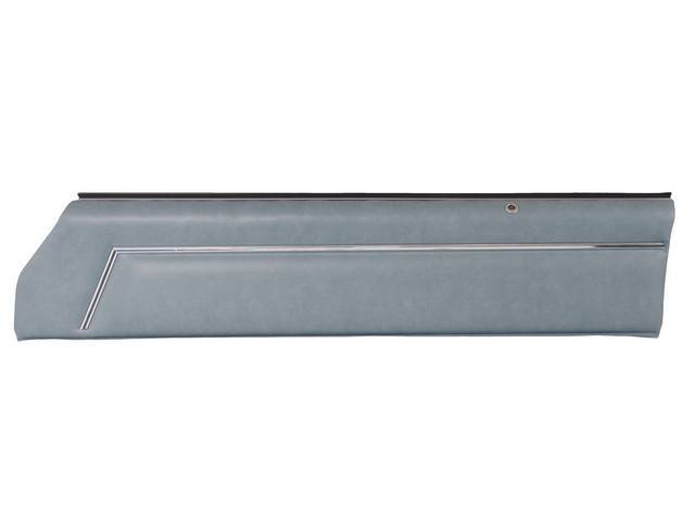 PANEL SET, Inside Door, Std, Light Blue, PUI, *Silver Edition*, sierra grain vinyl w/ elk grain inserts