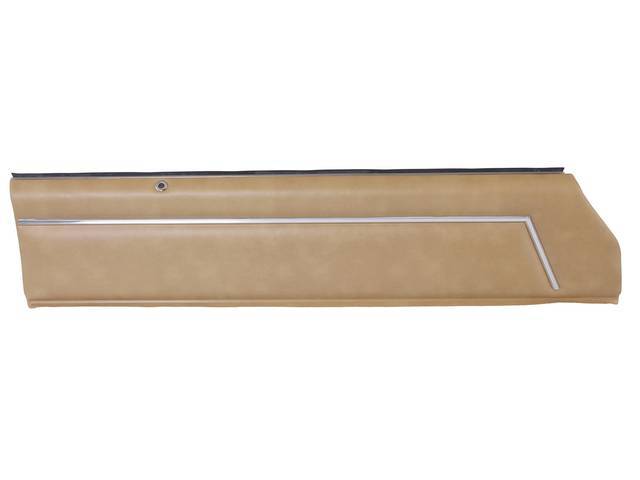 PANEL SET, Inside Door, Std, Saddle, PUI, *Silver Edition*, sierra grain vinyl w/ elk grain inserts