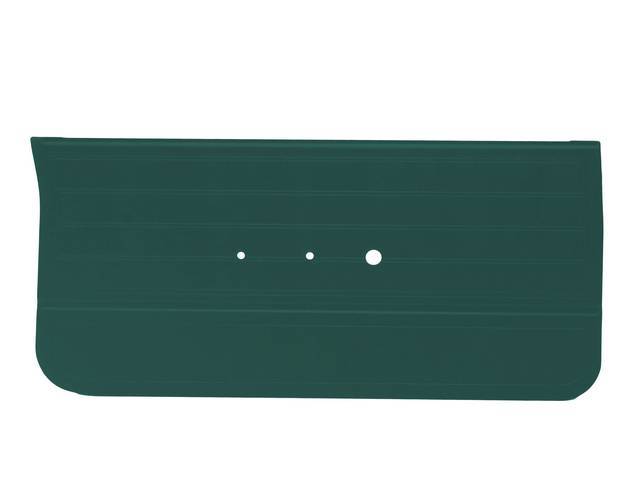 PANEL SET, Premium, Inside Door, Dark Aqua - Light Aqua (Std listed as Two-Tone Aqua), madrid grain vinyl