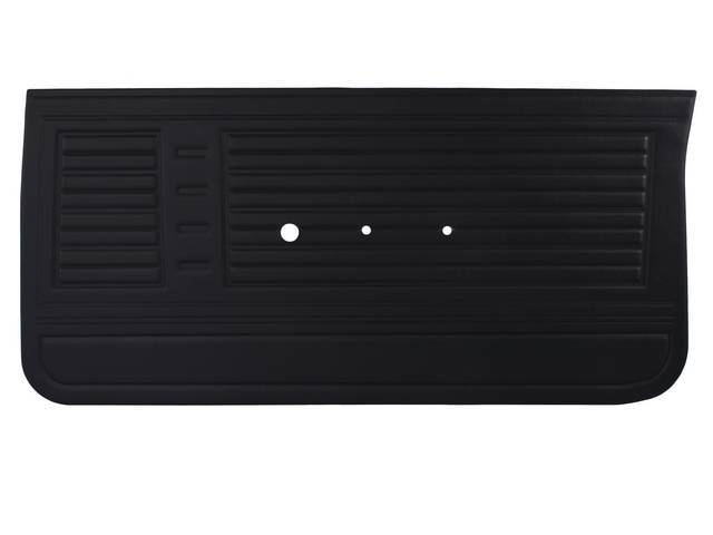 PANEL SET, Premium, Inside Door, Black, Die-electrically heat sealed madrid grain vinyl