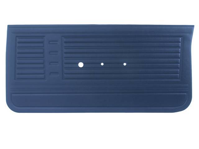 PANEL SET, Premium, Inside Door, Medium Blue (Std listed as Light Blue), Die-electrically heat sealed madrid grain vinyl