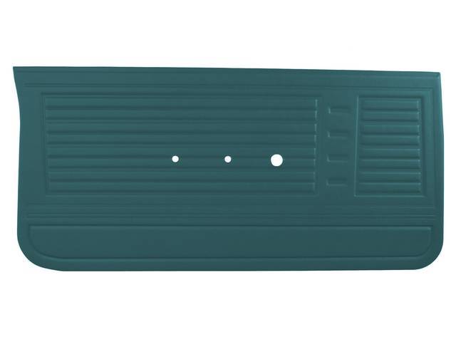 PANEL SET, Premium, Inside Door, Metallic Turquoise (Std listed as Aqua), Die-electrically heat sealed madrid grain vinyl