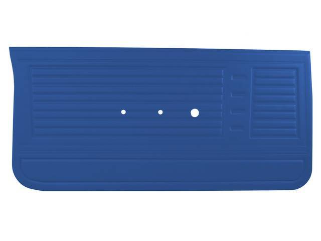 PANEL SET, Premium, Inside Door, Bright Blue, Die-electrically heat sealed madrid grain vinyl