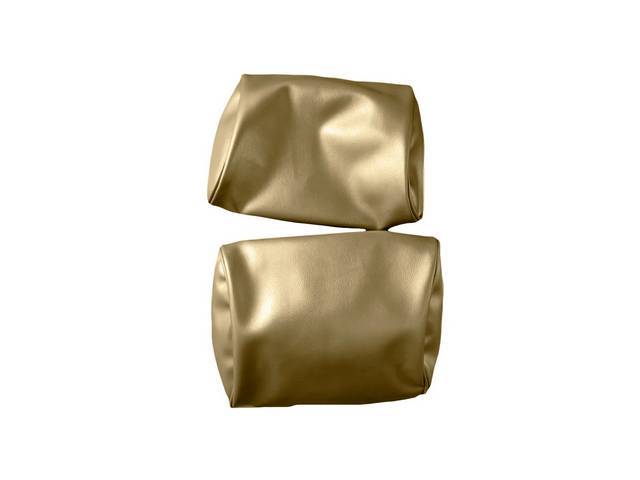 Head Rest Cover Set, Premium, Bench, SRM Saddle, madrid grain vinyl