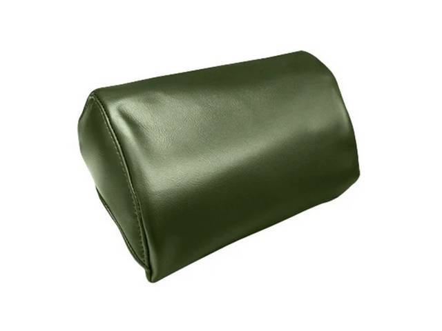 COVER SET, Head Rest, Premium, Buckets, Green (Std listed as Dark Green), elk grain vinyl