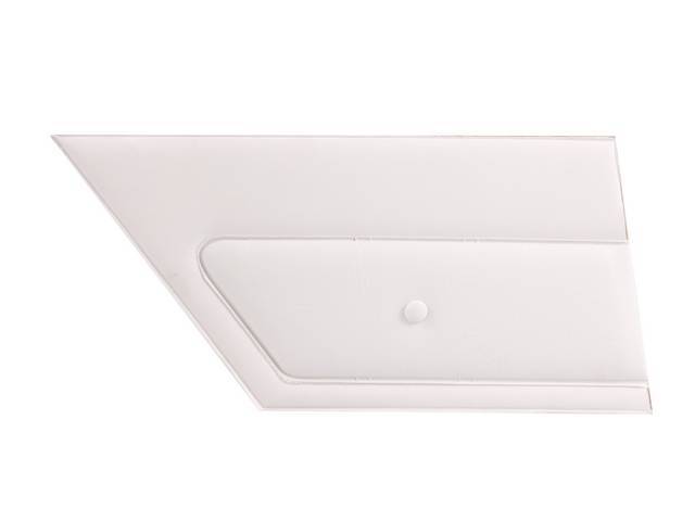 PANEL SET, Inside Quarter, Std, White, PUI, *Silver Edition*, sierra grain vinyl w/ elk grain inserts