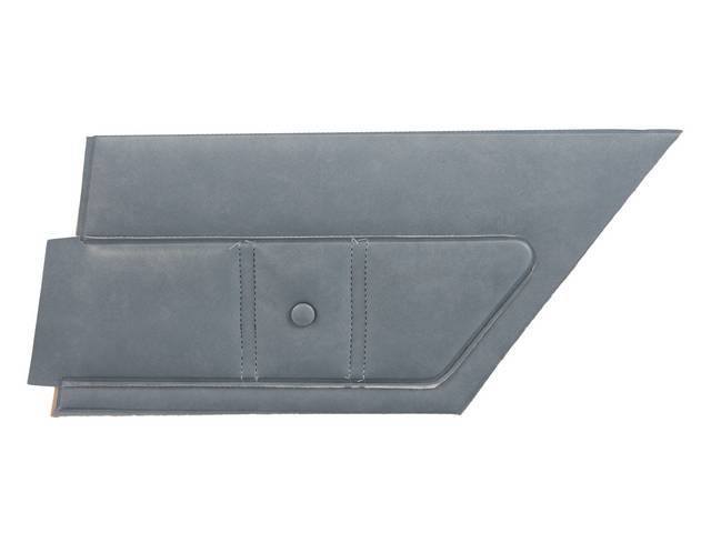PANEL SET, Inside Quarter, Std, Light Blue, PUI, *Silver Edition*, sierra grain vinyl w/ elk grain inserts