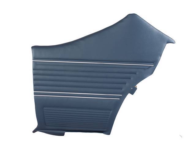 PANEL SET, Premium, Inside Quarter, Pre-Assembled, Metallic Blue (Std listed as Dark Blue), madrid grain vinyl
