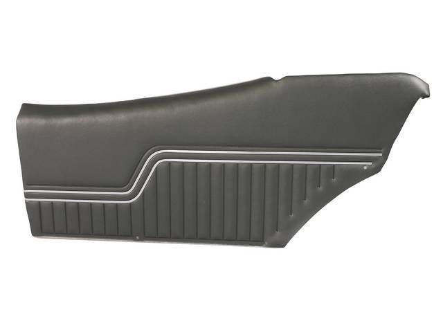 PANEL SET, Premium, Inside Quarter, Pre-Assembled, Metallic Green (Std listed as Dark Green Metallic), madrid grain vinyl