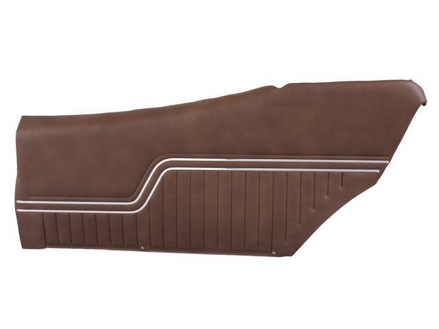 PANEL SET, Premium, Inside Quarter, Pre-Assembled, Saddle (Std listed as Dark Saddle), elk grain vinyl