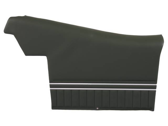 PANEL SET, Premium, Inside Quarter, Pre-Assembled, Green (Std listed as Dark Green), elk grain vinyl