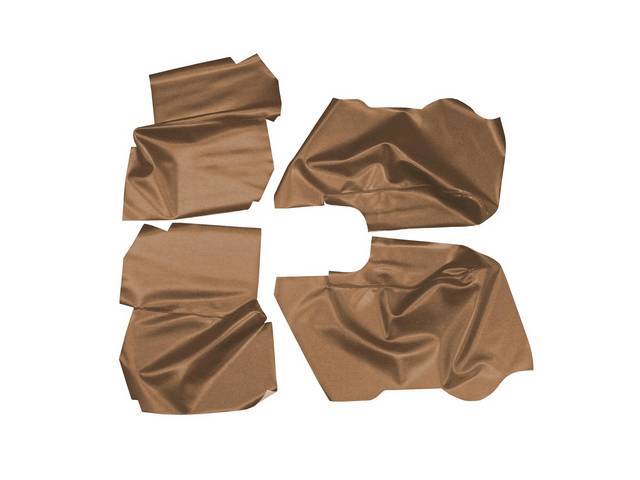 ARM REST COVER SET, Premium, Inside Quarter, Saddle, Legendary, Seville grain vinyl, (4)