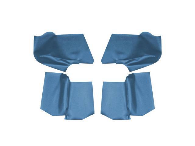 ARM REST COVER SET, Premium, Inside Quarter, Bright Blue, Legendary, Madrid grain vinyl, (4)
