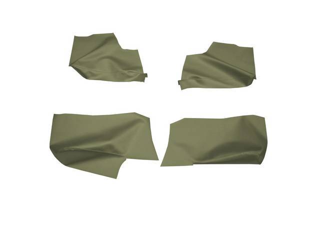 ARM REST COVER SET, Premium, Inside Quarter, Willow Gold, Legendary, Madrid grain vinyl, (4)