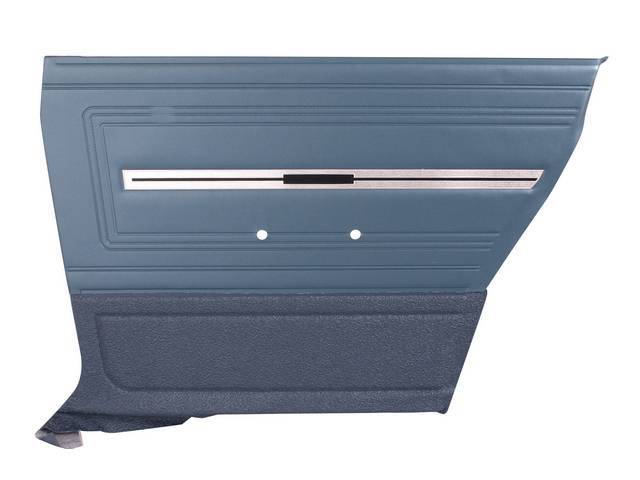 PANEL SET, Premium, Inside Quarter, Dark Metallic Blue - Light Metallic Blue (Std known as Two-Tone Blue), madrid grain vinyl upper