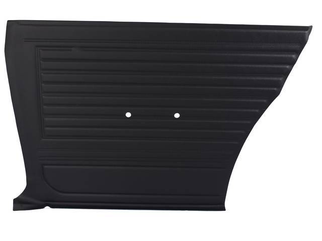 PANEL SET, Premium, Inside Quarter, Black, Die-electrically heat sealed madrid grain vinyl