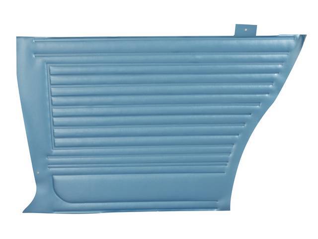 PANEL SET, Premium, Inside Quarter, Bright Blue, Die-electrically heat sealed madrid grain vinyl