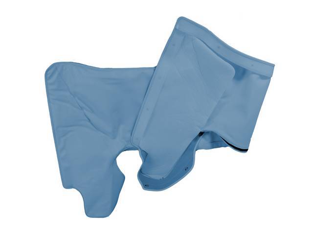 TOP BOOT, Premium, Metallic Blue (Std listed as Light Blue), Legendary, seville grain vinyl, incl clips