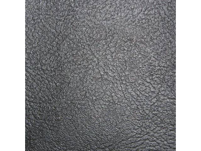 Premium Front Bucket Seat Upholstery, Buick-style, Black madrid grain vinyl