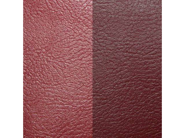 Upholstery Set, Premium, Rear Seat, Dark Red - Red (Std listed as Two-Tone Red), madrid grain vinyl