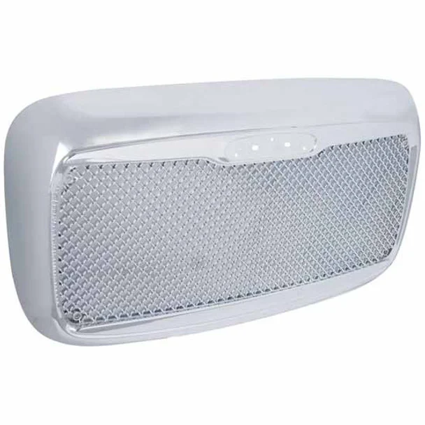 Chrome Plastic Mesh Grille For Freightliner Columbia 112, 120