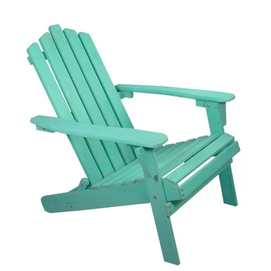 Classic Folding Wooden Adirondack Chair – 36″ Green, Weather-Resistant, Easy Storage