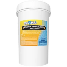 Clor MorCalcium Hypochlorite 3″ Tablets 55LB Bucket – NSF/ANSI 60 Listed