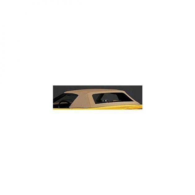 Corvette Convertible Cloth Top, With Soft Window, Black, 1986-1993