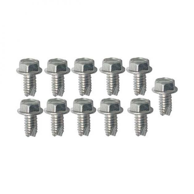 Redline Restomotive 1949-1952 Ford / Mercury Transmission Inspection Plate Screw Set