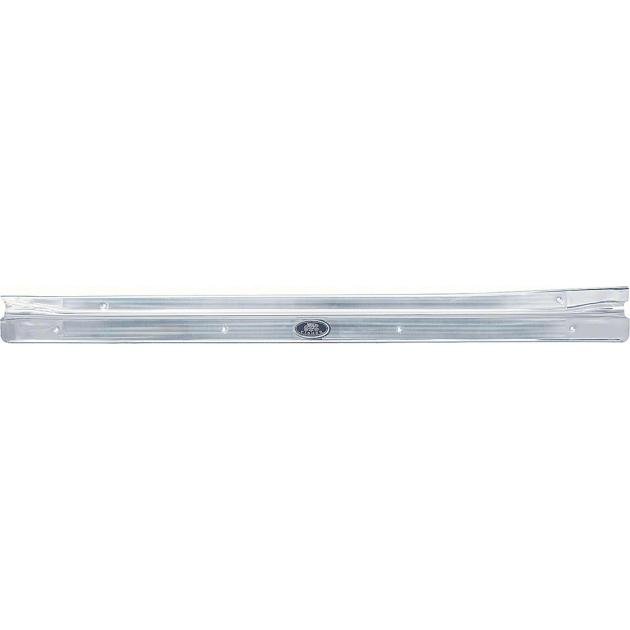 1968-79 Nova, Ventura, Omega, Skylark, Door Sill Plate, 2 Door, w/Rivited Emblem, LH Drivers Side