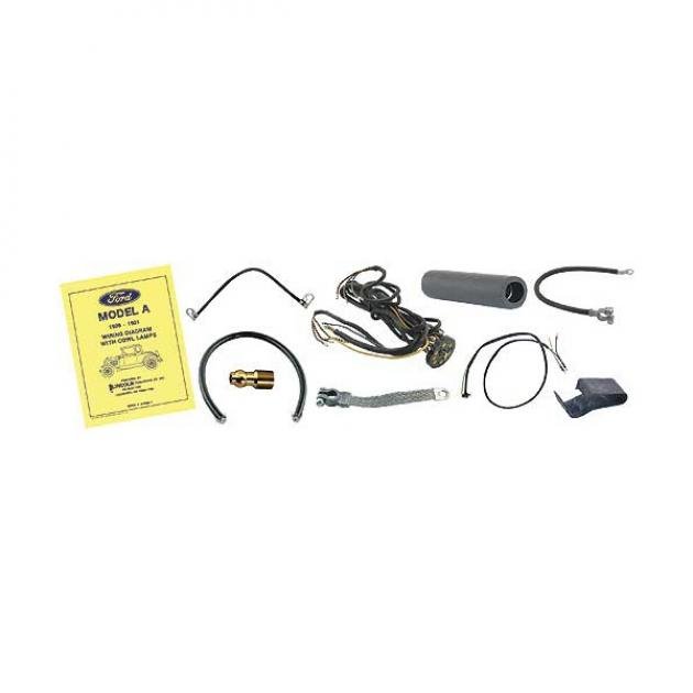 Model A Ford Lighting Harness Kit - Complete - For Cars With Cowl Lights