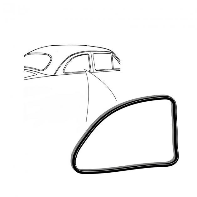 Dennis Carpenter Quarter Window Seal - 1952-54 Ford Car BA-7229904-PR