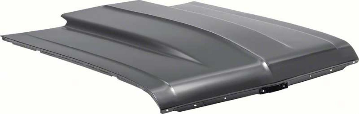 1968-72 Chevy II, Nova, Cowl Induction Hood, Stamped Steel, 2" Rise, Bolt On, EDP Coated