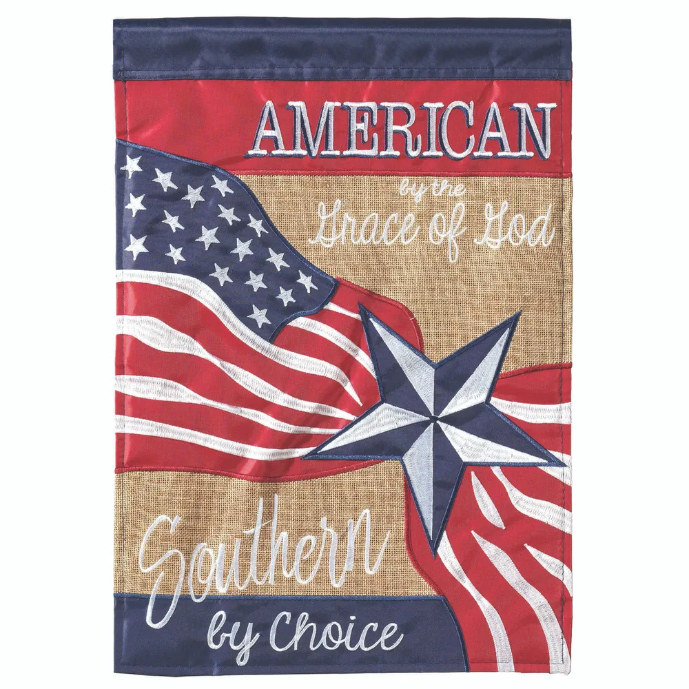 Red and Blue Patriotic Rectangular Large Flag 42″ x 29″