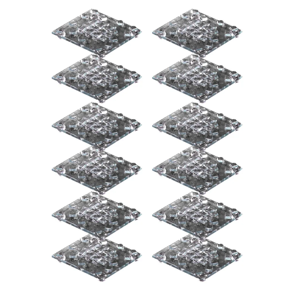 Set of 12 Fused Votive Candle Holders 4″