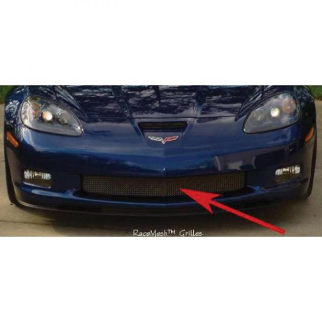 Corvette C6 Z06 Custom RaceMesh Front Lower Valance Grille, 2006-2013