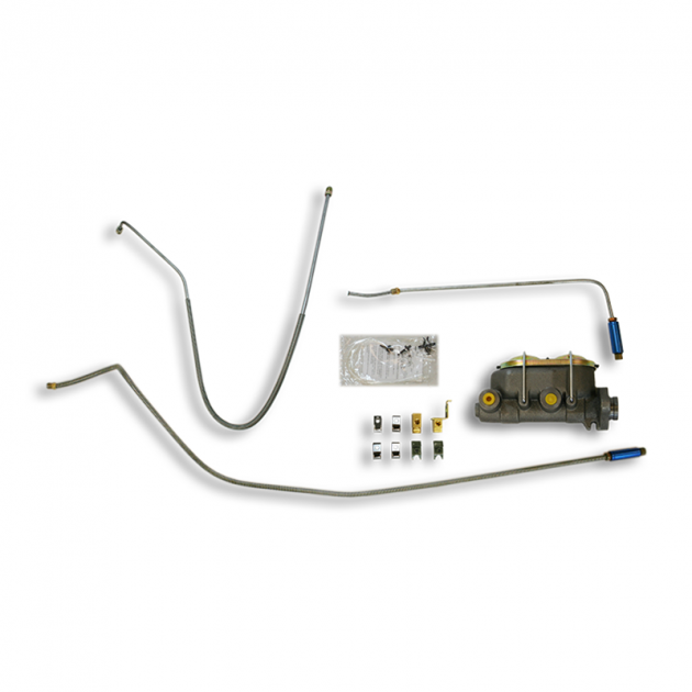 Corvette Brake Modify Kit, Non-Power Brakes, Body-On, 1965-1966