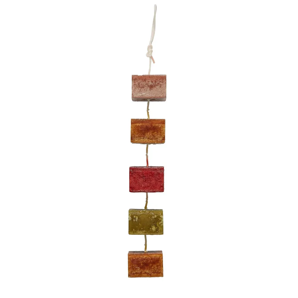 Set of 6 Brown 5 Purifying Aromatherapy Scented Wax Candle on a Rope 1.5″