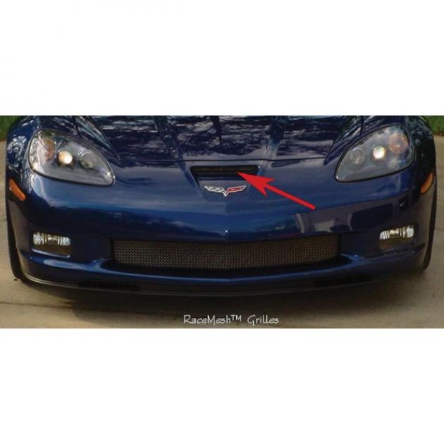 Corvette C6 Grand Sport Custom RaceMesh Front Nose ScoopGrille, 2010-2013