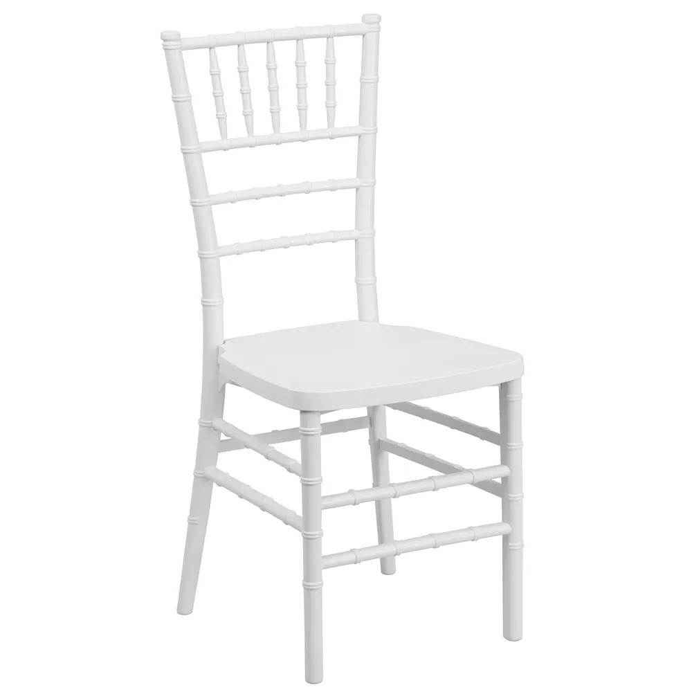 36.5″ White Rectangular Outdoor Furniture Patio Stacking Chiavari Chair