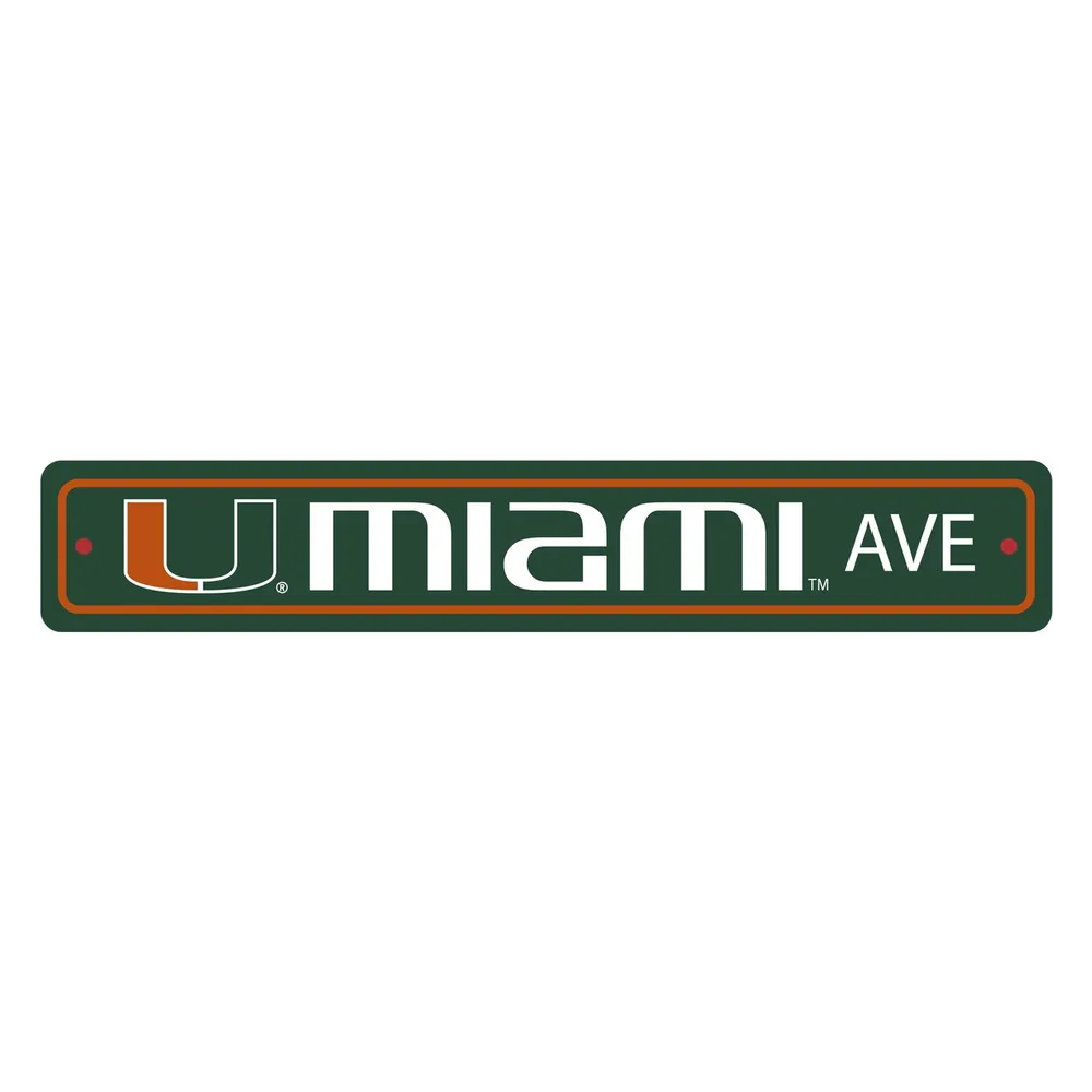 23.5″ NCAA Miami Hurricanes “Ave” Wall Sign