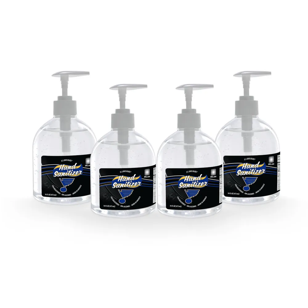Pack of 4 NHL St. Louis Blues Hand Sanitizers with Pump Top 16 oz.