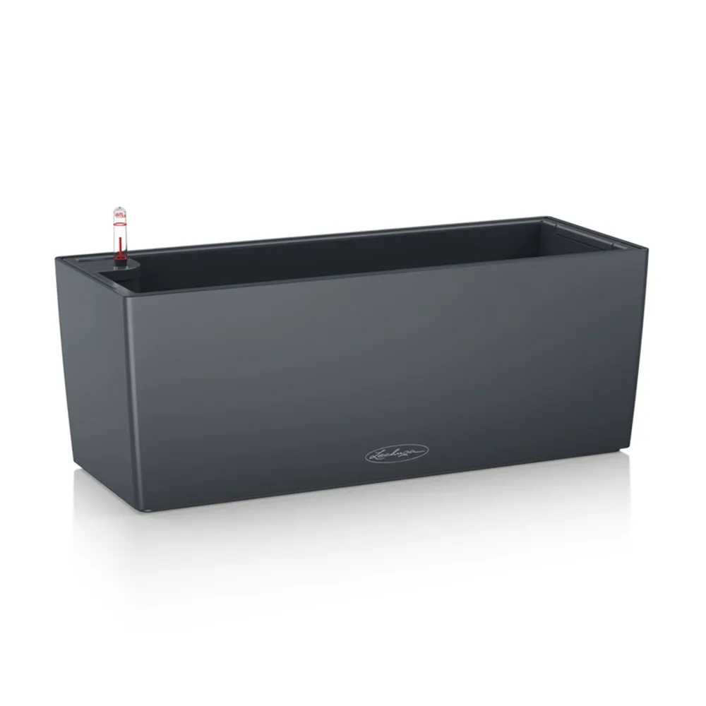 20″ Matte Slate Gray Lechuza Balconera Cottage Outdoor Planter