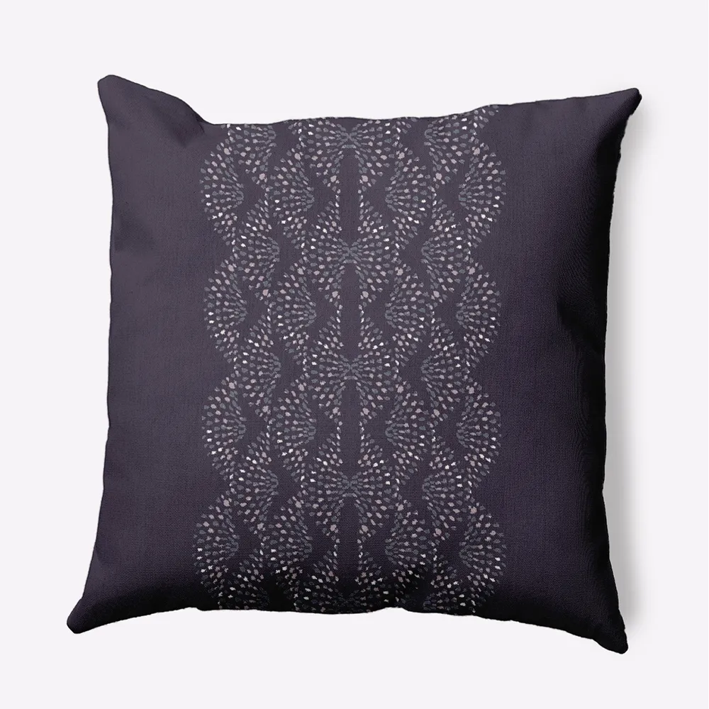 20″ x 20″ Purple and White Dotted Focus Outdoor Throw Pillow