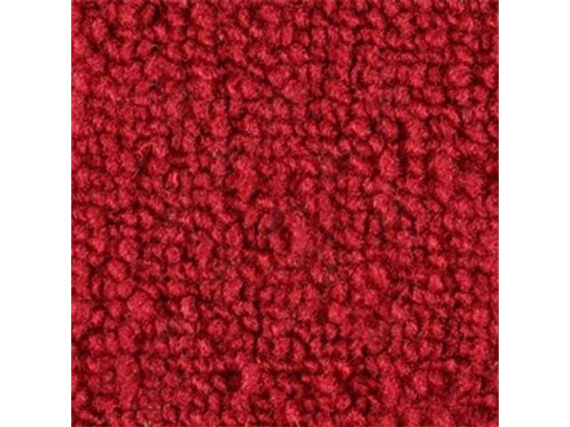 Door Panel Carpets, Raylon Weave, Red (Vermilion)