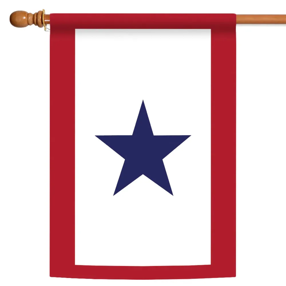 Military Service Star Patriotic Fade-Resistant Outdoor Flag – 40″ x 28″