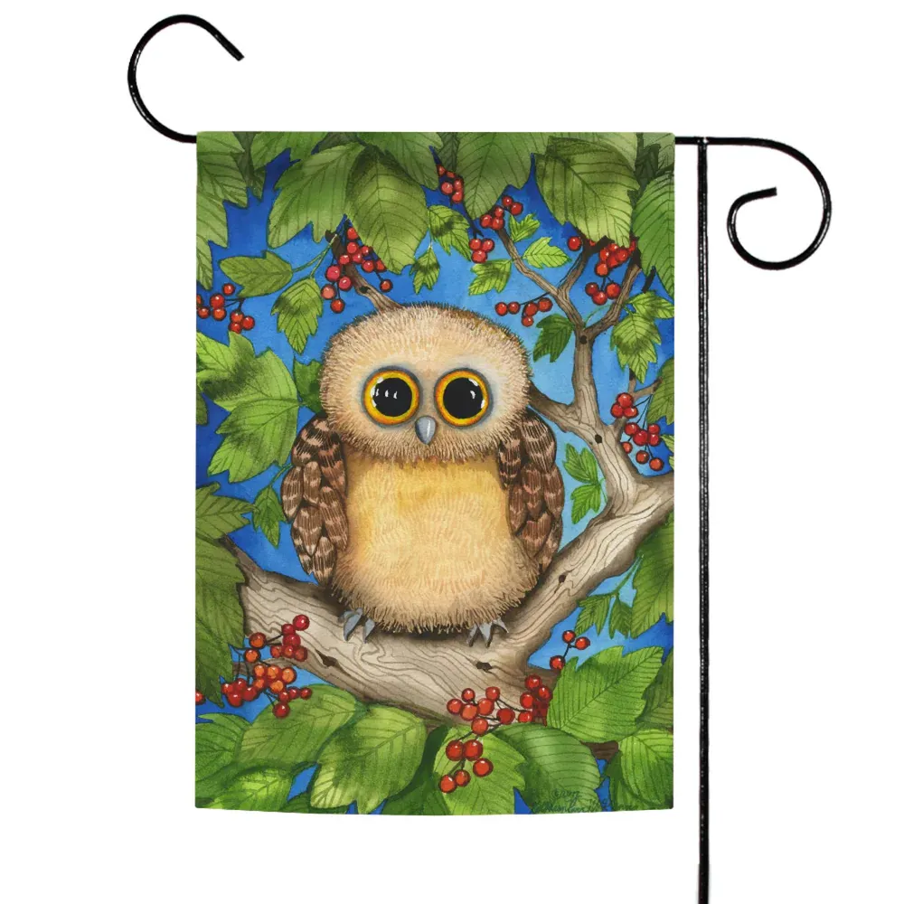 Artistic Owl Outdoor Garden Flag 18″ x 12.5″