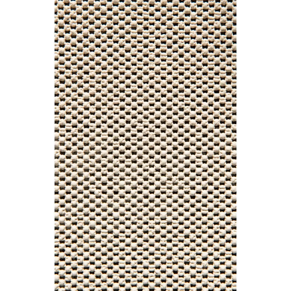 Beige PVC Pad for a 8′ x 11′ Rectangular Outdoor Area Throw Rug