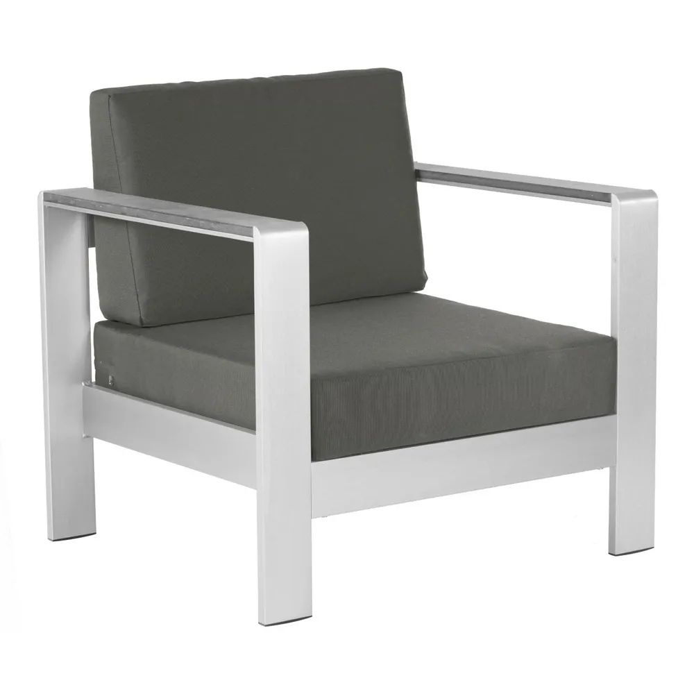 26.5″ Gray Outdoor Patio Arm Chair Cushion